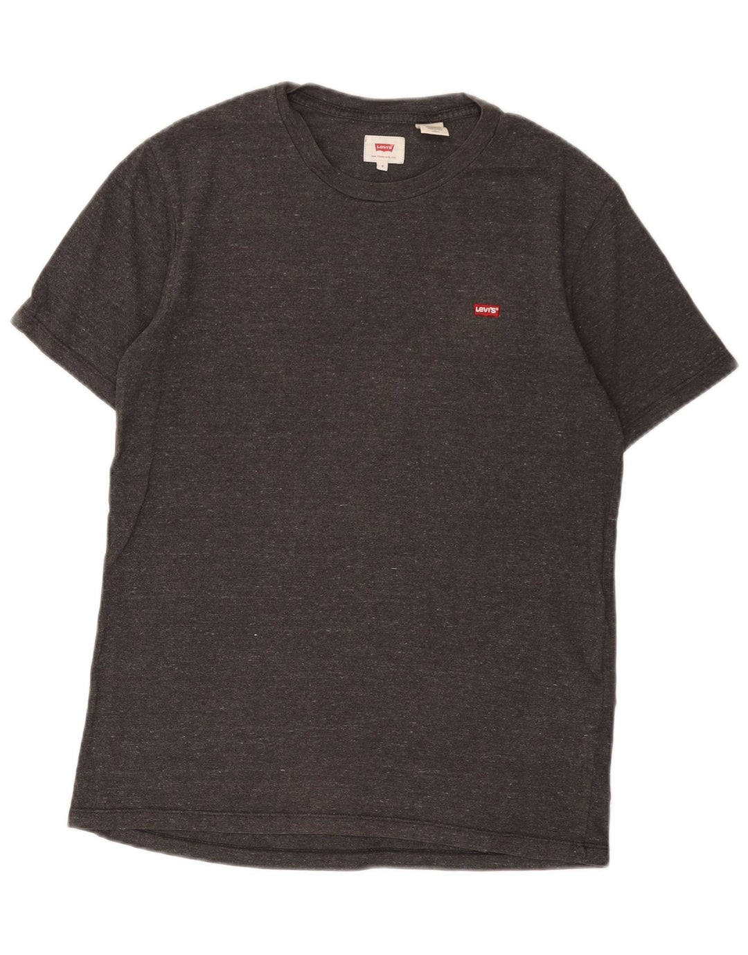 Levi's T-Shirt Top Small Homme Gris Moucheté Coton