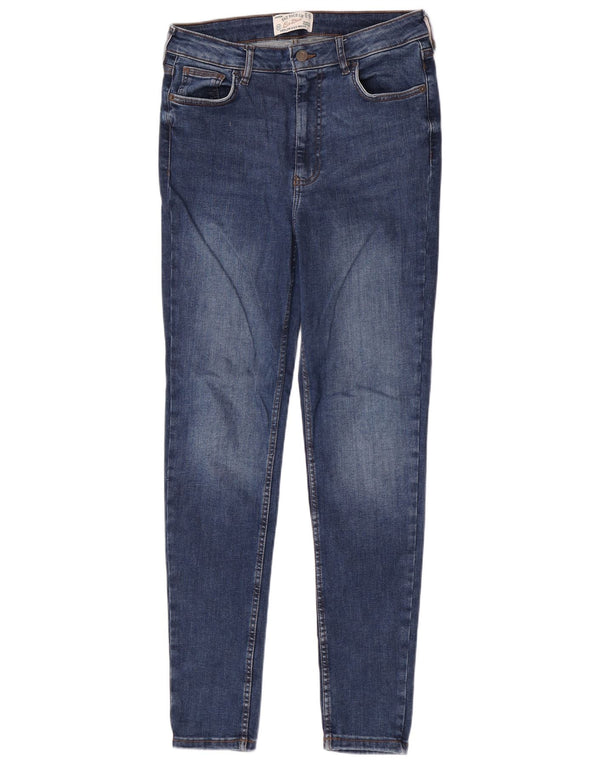 Fat Face Harlow Jean slim taille haute pour femme Taille M W28 L30 Bleu