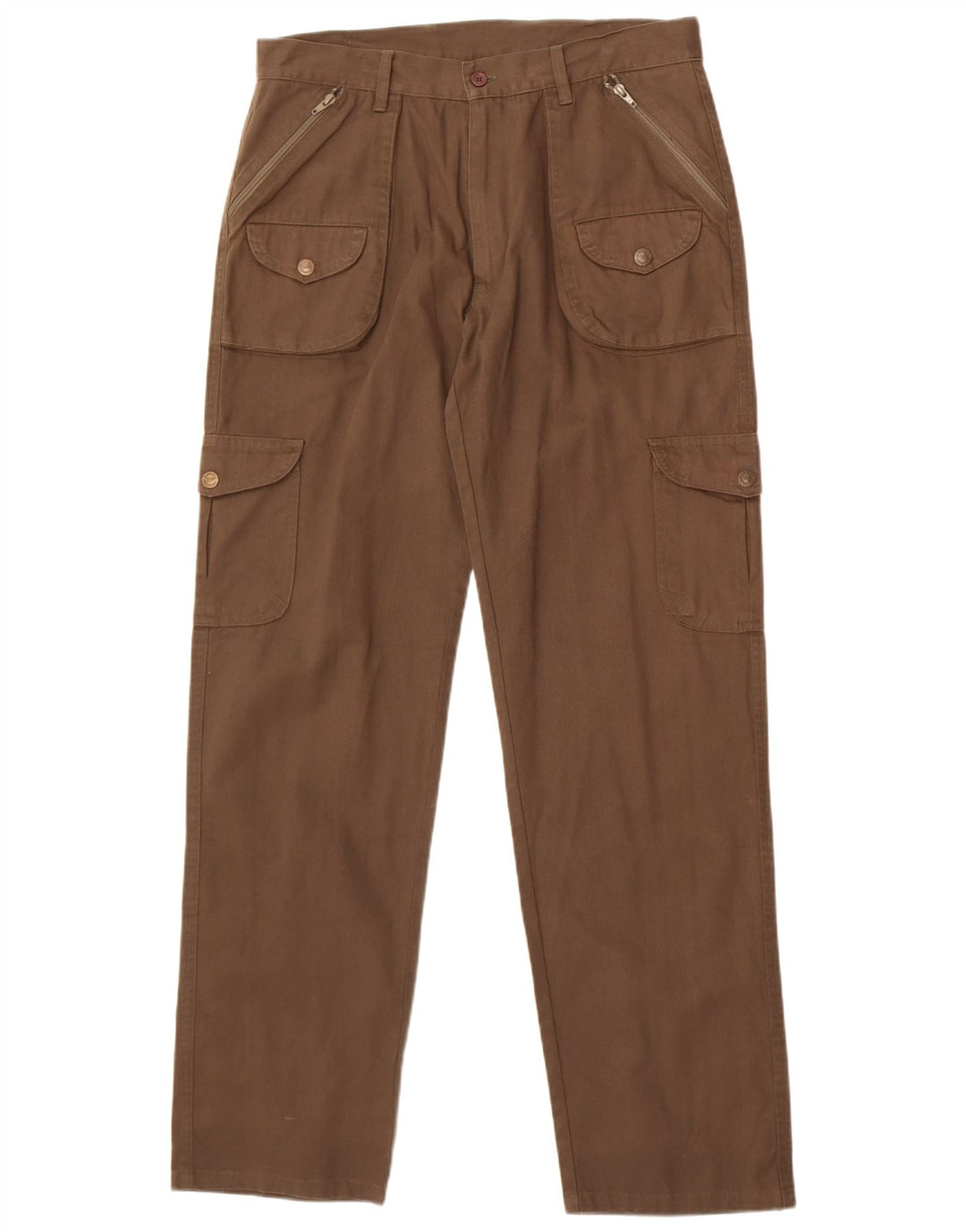 Pantalon Cargo Droit Homme Vintage W34 L33 Marron