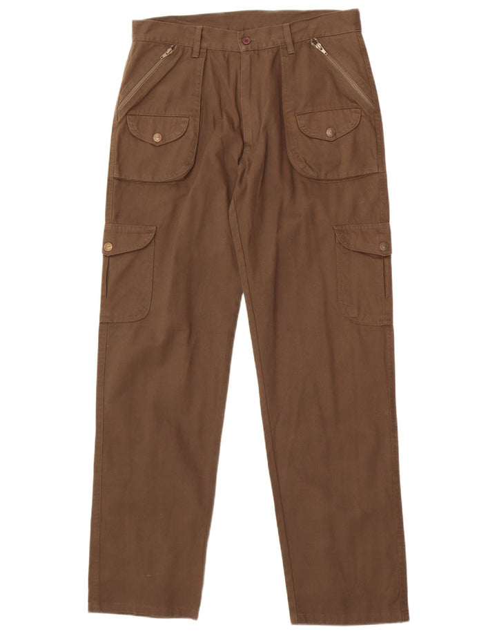 Pantalon Cargo Droit Homme Vintage W34 L33 Marron