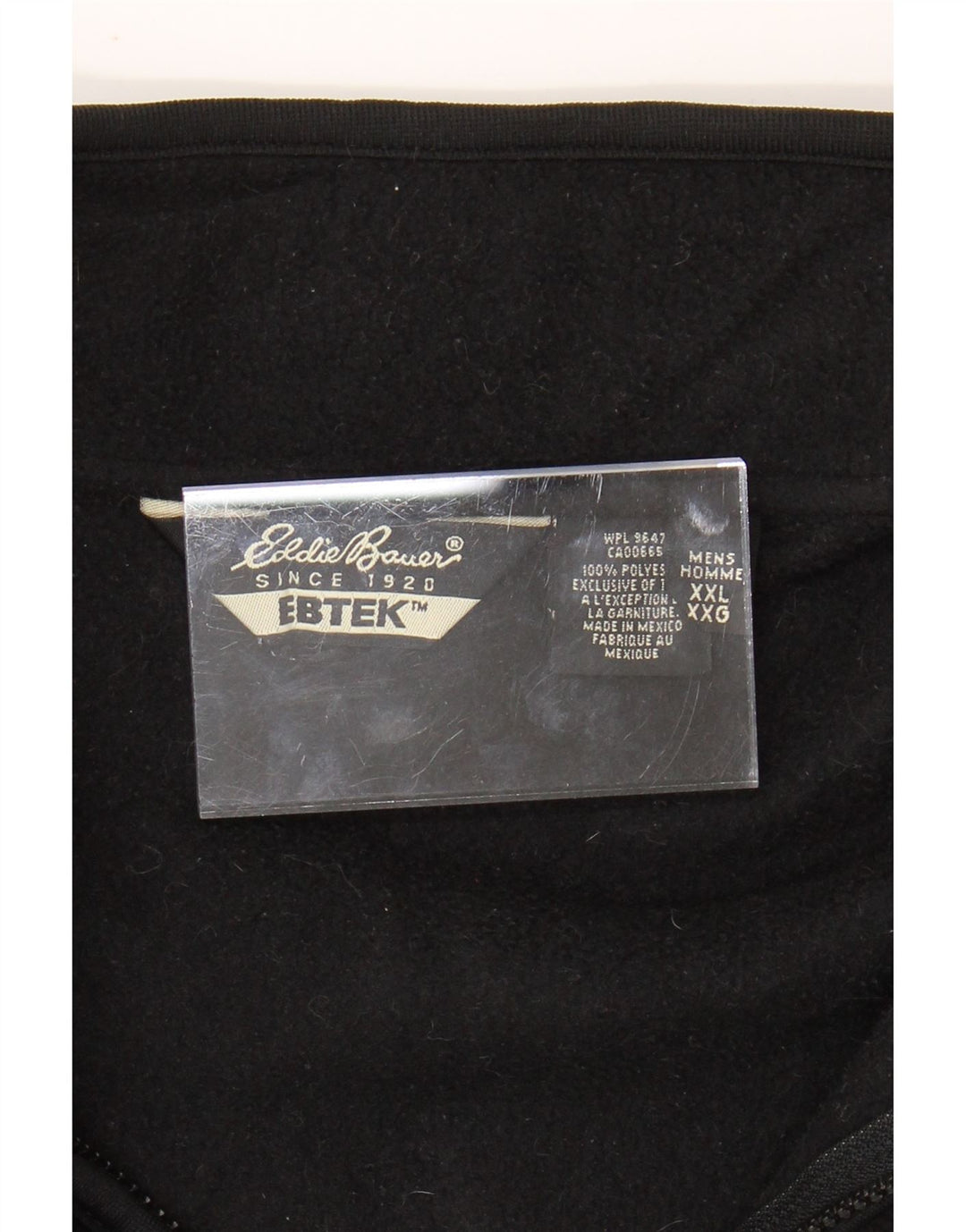 EDDIE BAUER Gilet polaire coupe ample pour homme UK 44 2XL Noir Polyester