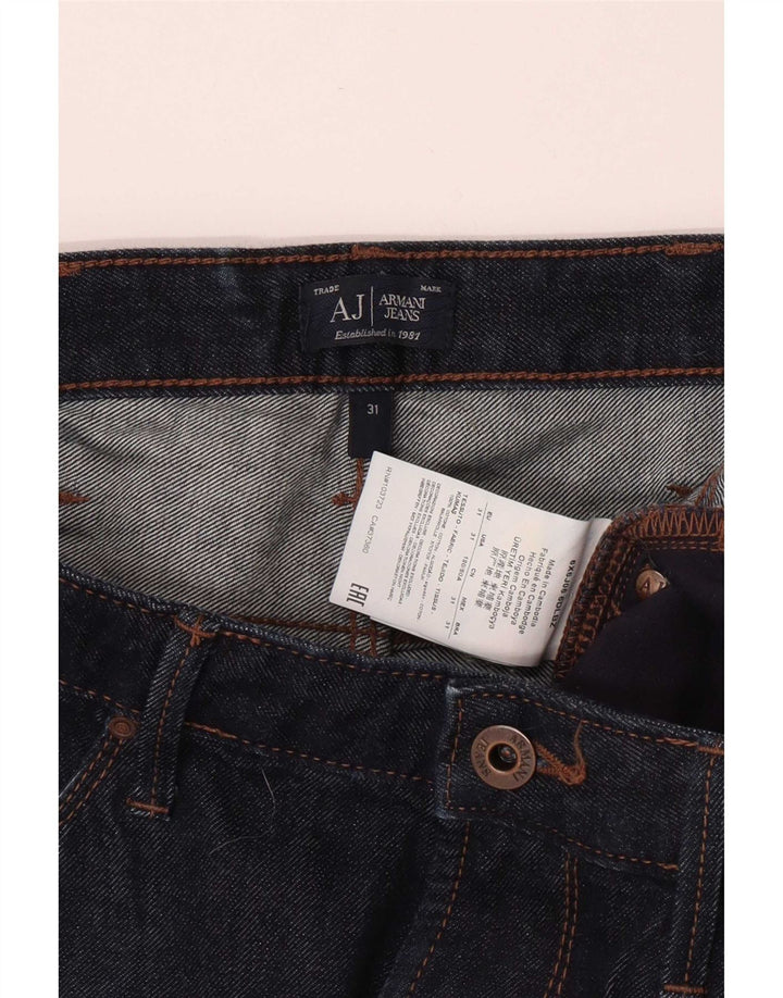 Armani Jeans Slim Homme W31 L33 Bleu Marine Coton