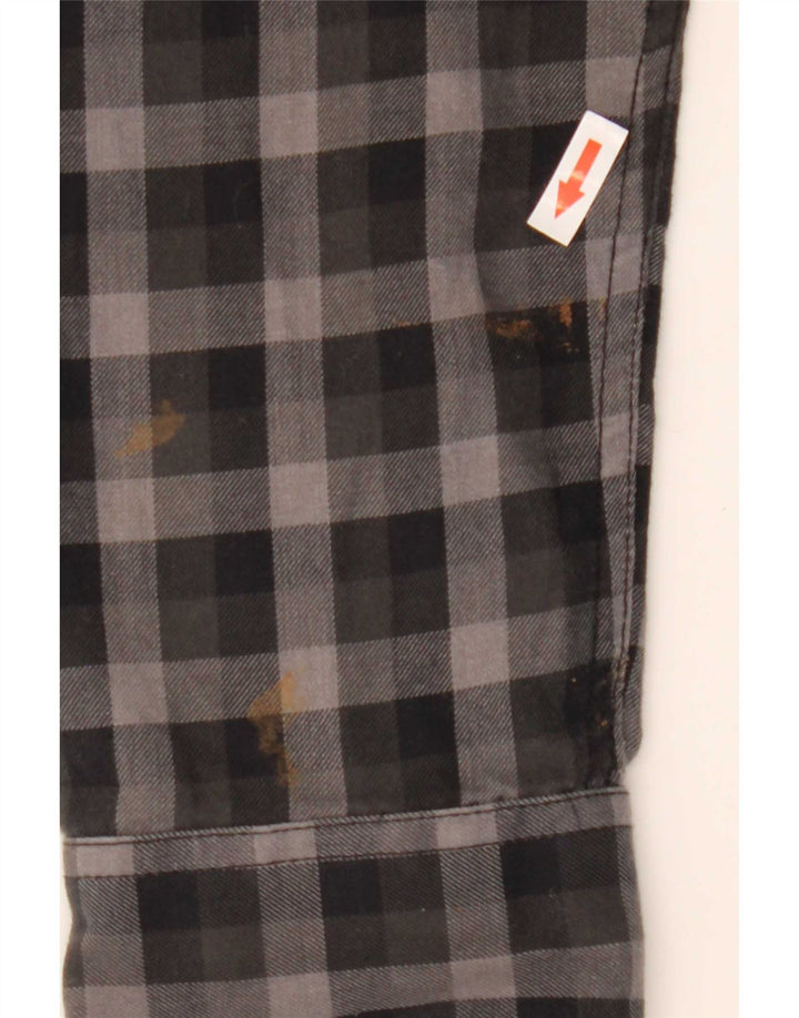Vans Chemise en flanelle coupe ajustée pour homme XL en coton vichy noir