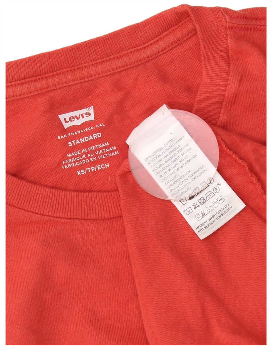 Levi's Tee-Shirt Standard Homme Rouge XS Coton