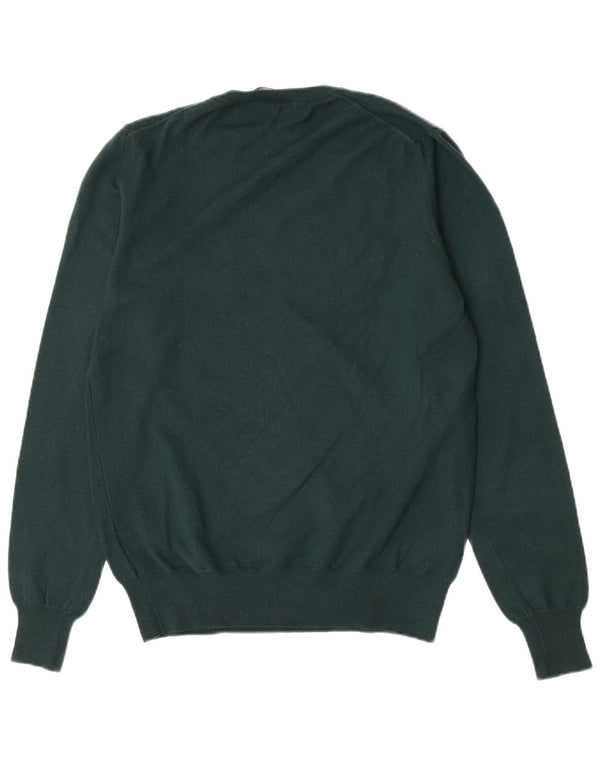 Fred Perry Pull à col rond coupe régulière pour femme UK 14 Large Vert