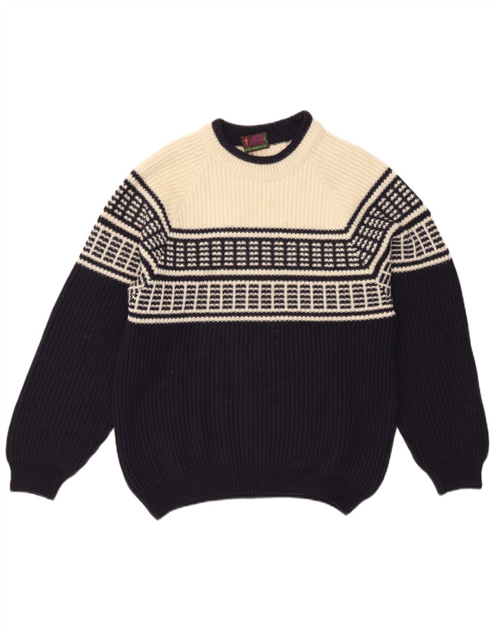 American System Pull à col rond pour homme Bleu marine Taille L