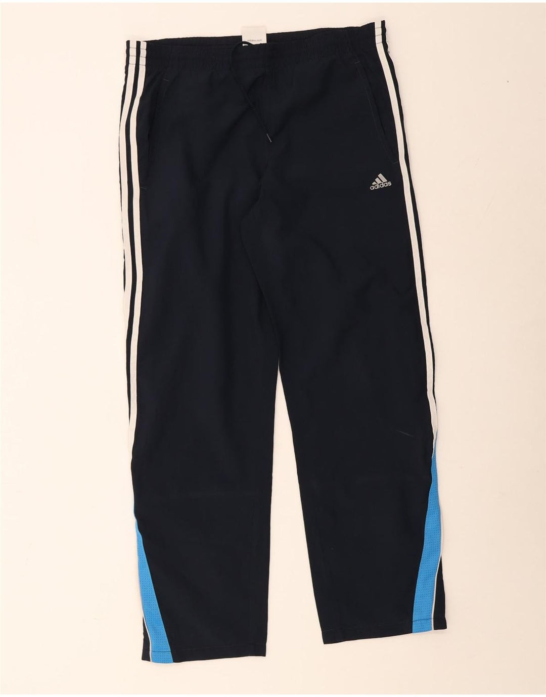 Adidas Pantalon de survêtement pour homme Large Bleu Marine Colorblock Polyester