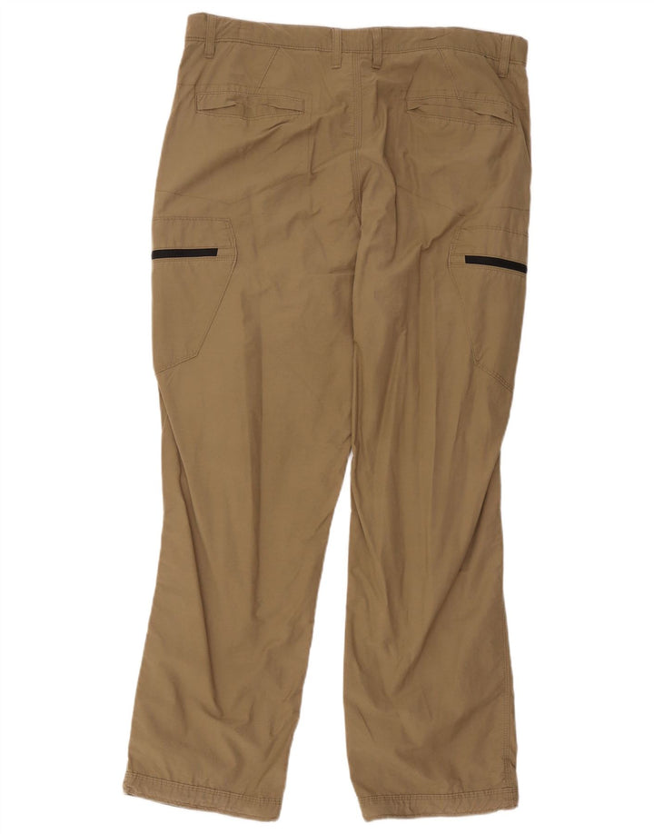 Marks & Spencer Pantalon cargo coupe régulière pour homme W36 L31 Coton beige