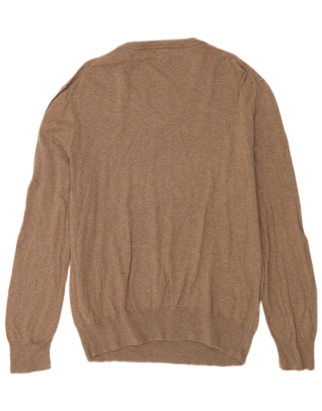 Gap Pull Col V Homme Beige Moyen Coton