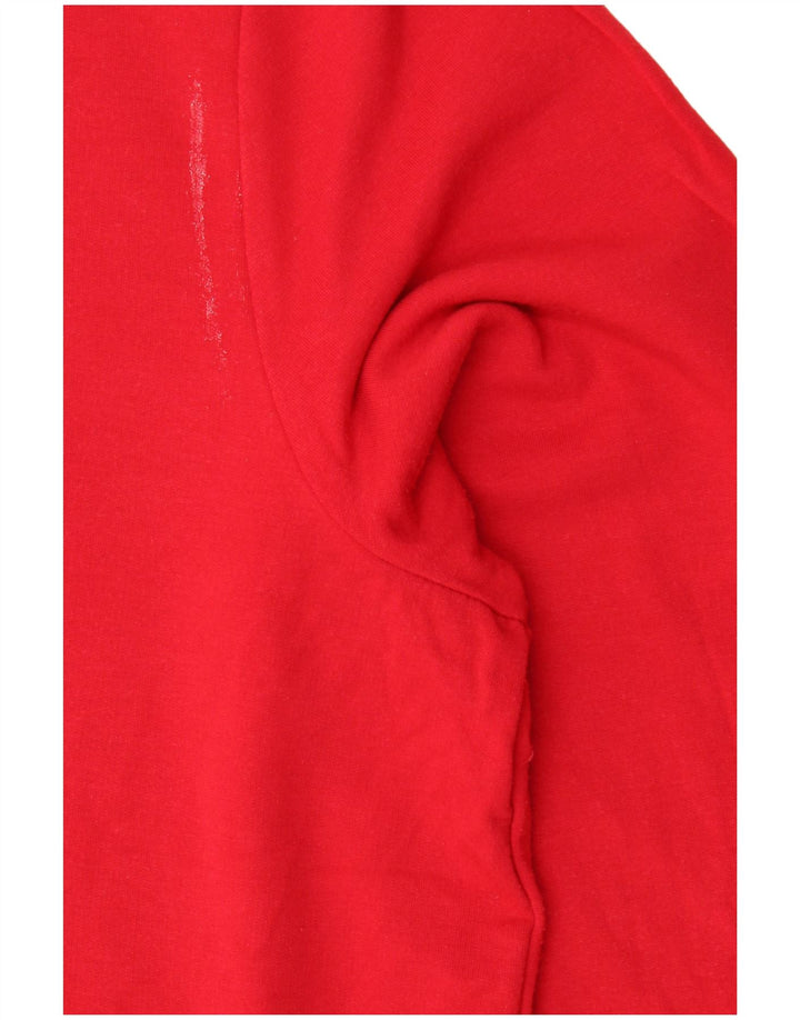 Oasis Sweat-shirt graphique pour femme UK 16 Large Rouge Viscose