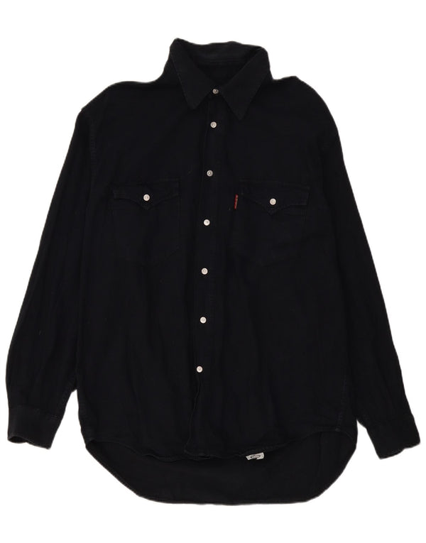Carrera Chemise en jean pour homme Taille 43/44 XL Noir