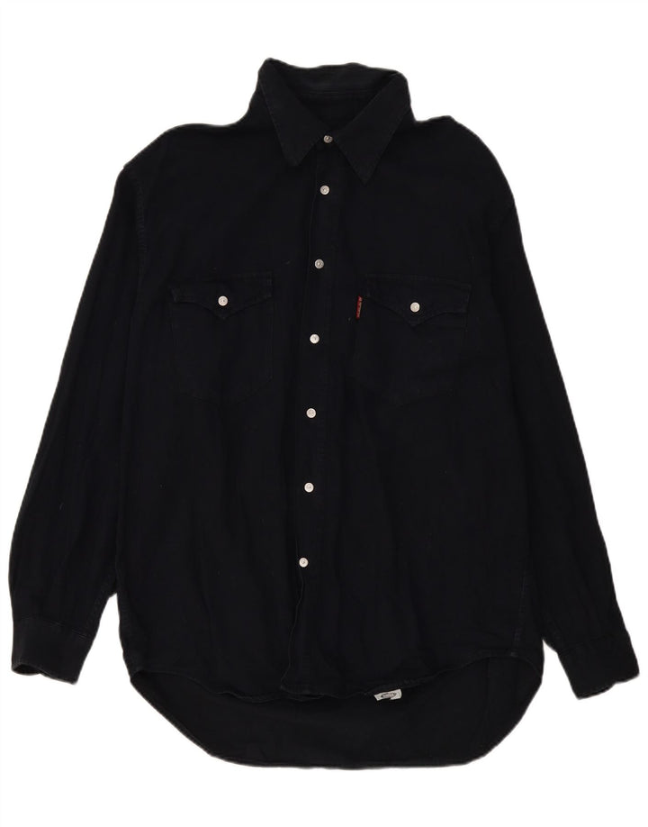 Carrera Chemise en jean pour homme Taille 43/44 XL Noir