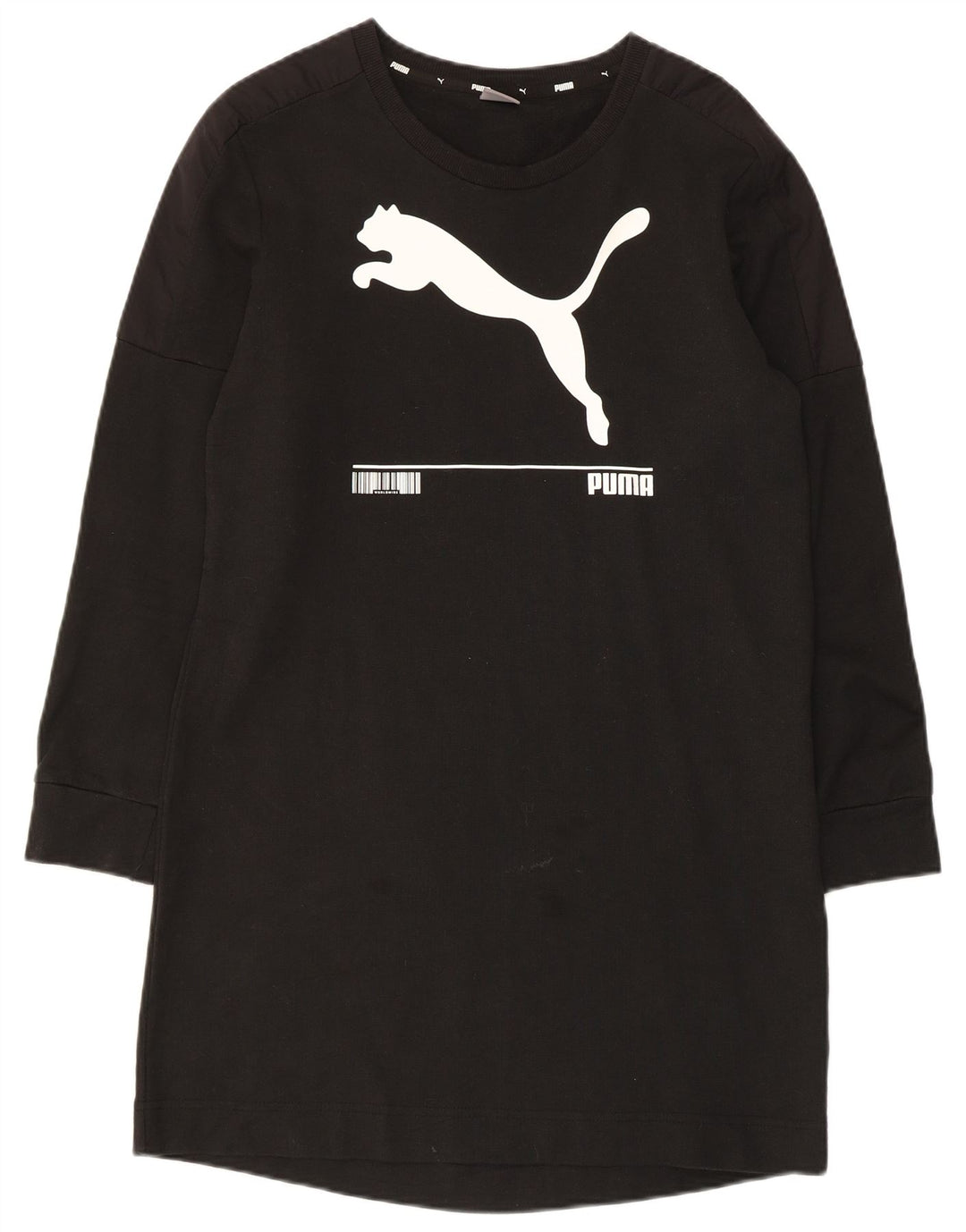 Puma Robe pull graphique pour femme UK 10 Small Noir