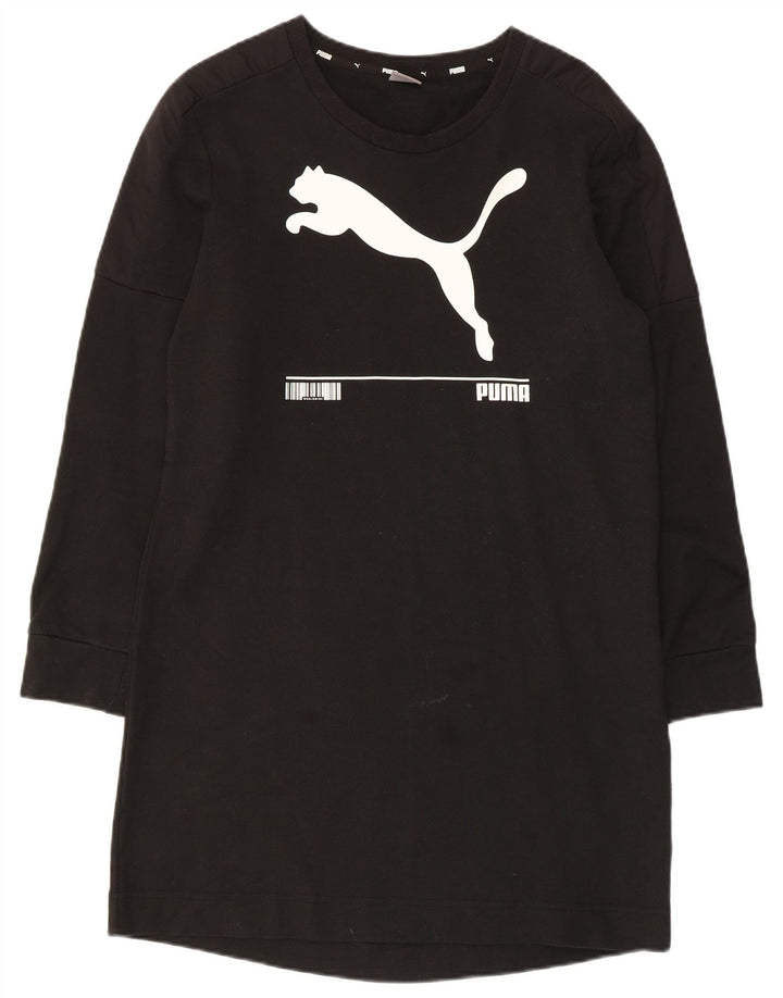 Puma Robe pull graphique pour femme UK 10 Small Noir