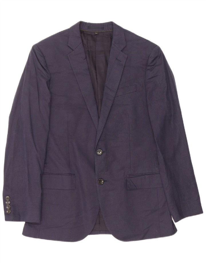 J. Crew Veste blazer Ludlow 2 boutons pour homme UK 36 Small Bleu marine à pois