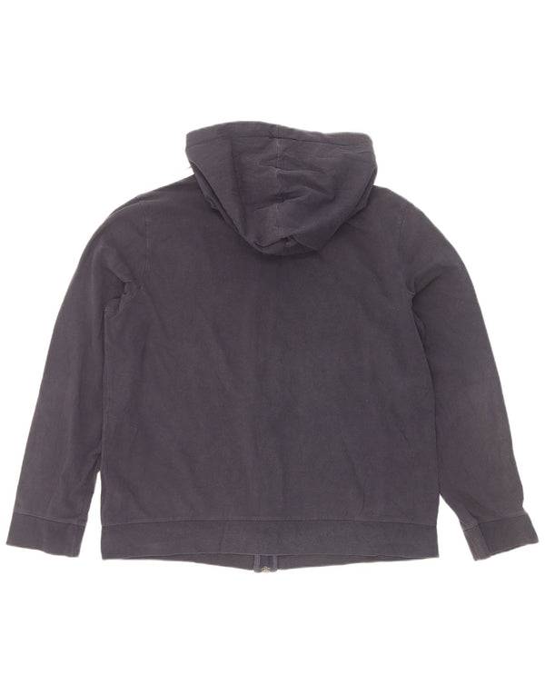 Adidas Pull à capuche zippé pour femme UK 20/22 XL Bleu marine Coton