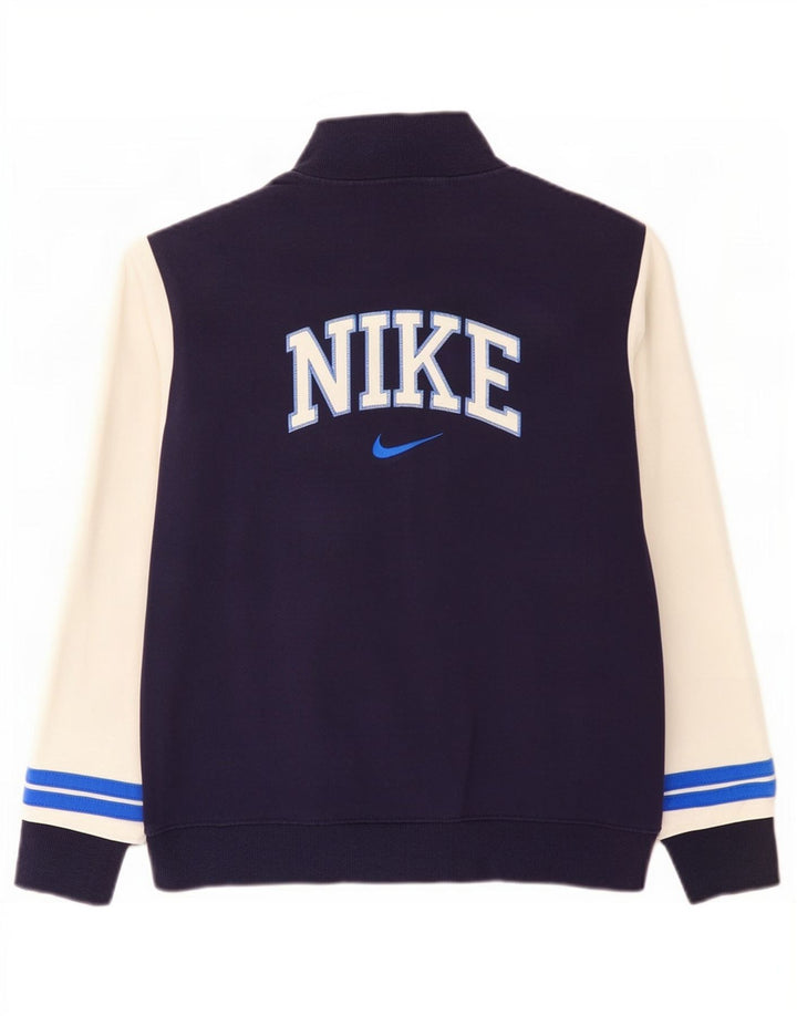 Nike Veste de survêtement graphique pour homme en coton color block Bleu marine Taille L