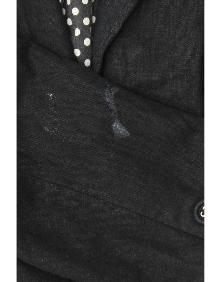 Marks & Spencer Veste blazer à 3 boutons pour femme UK 16 Grand lin gris