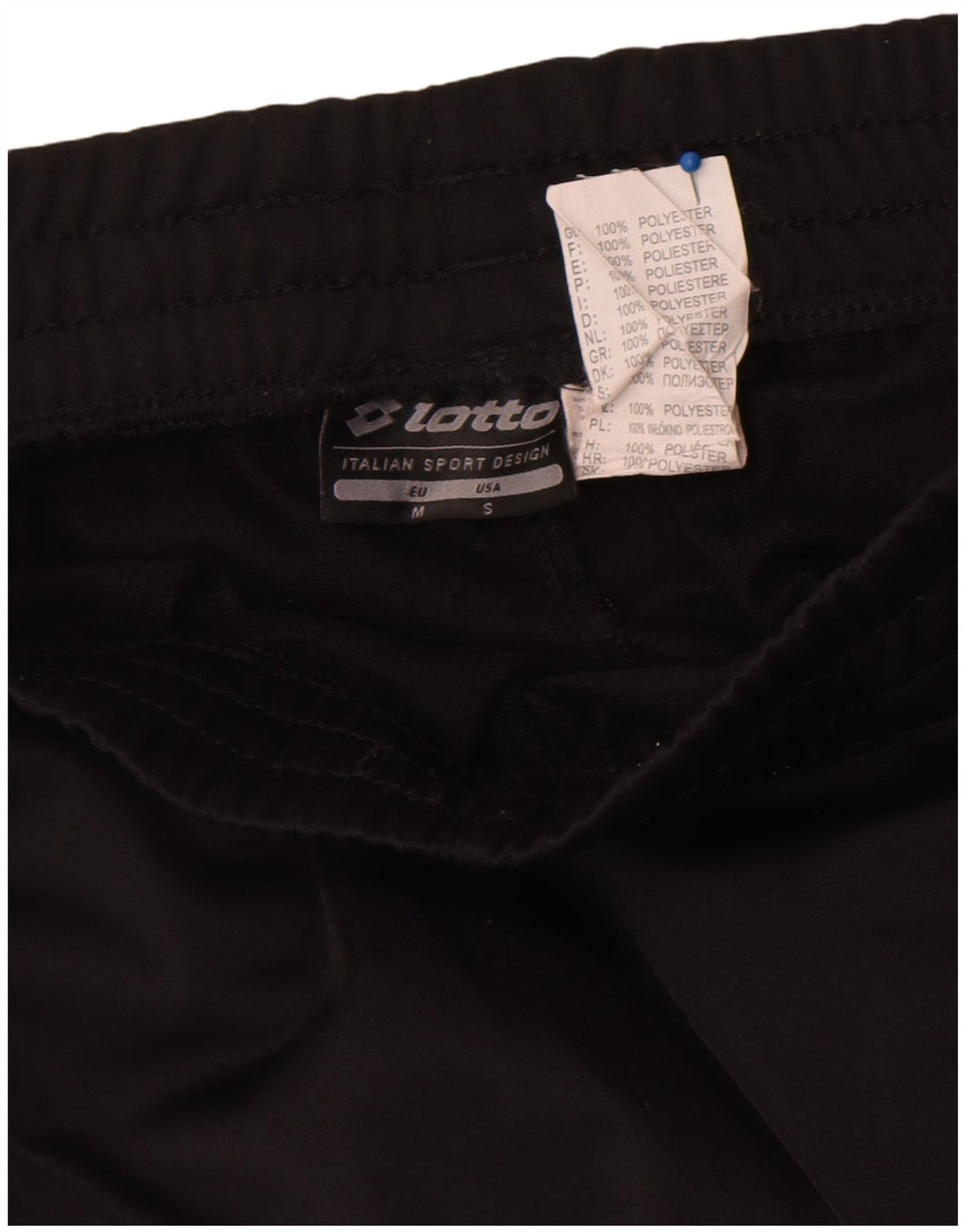Lotto Pantalon De Survêtement Homme Petit Noir Polyester