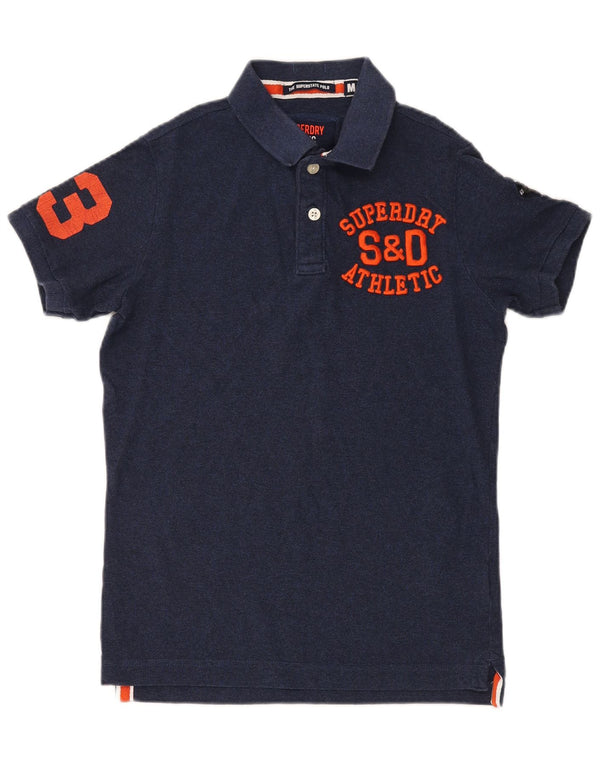 Superdry Polo Graphique Homme Bleu Marine Moyen Coton