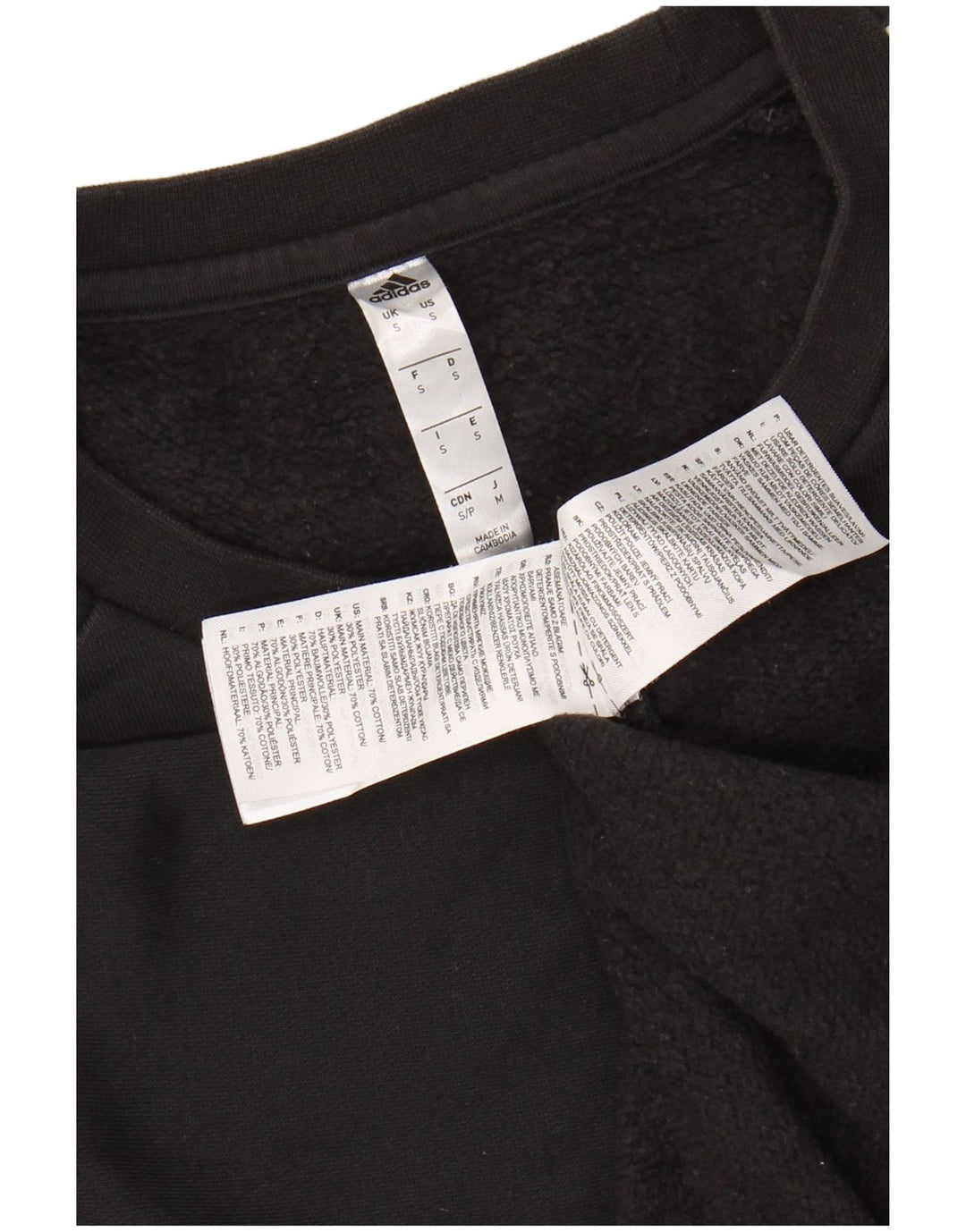 ADIDAS Sweat-shirt pour hommes Petit coton noir