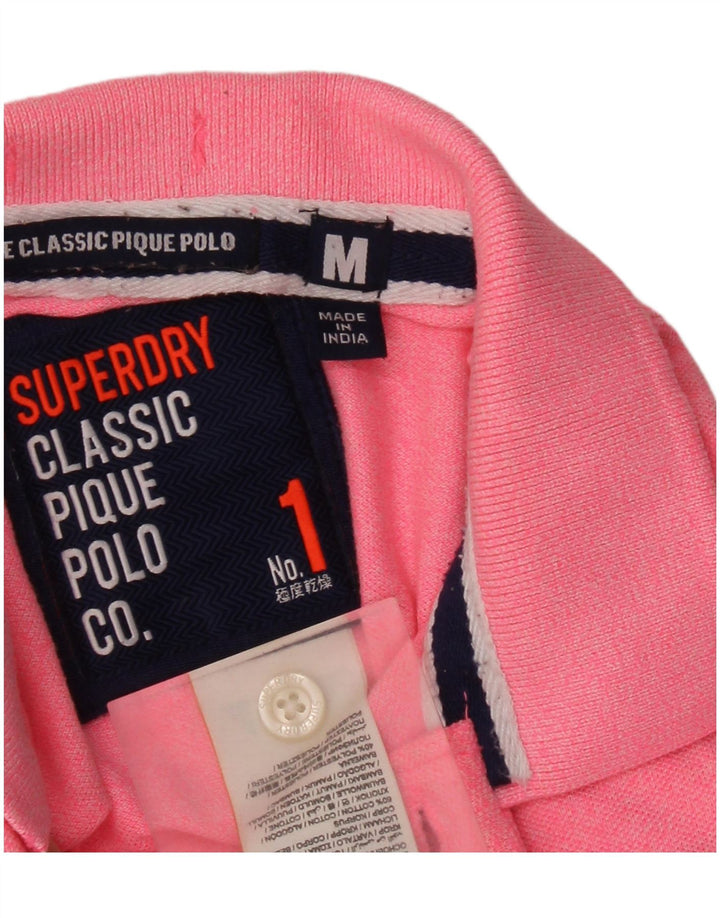 Superdry Polo Homme Rose Moyen Coton