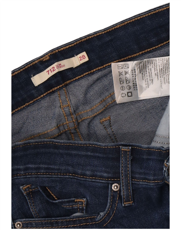 Levi's Jean Slim 712 Femme W28 L31 Bleu Coton