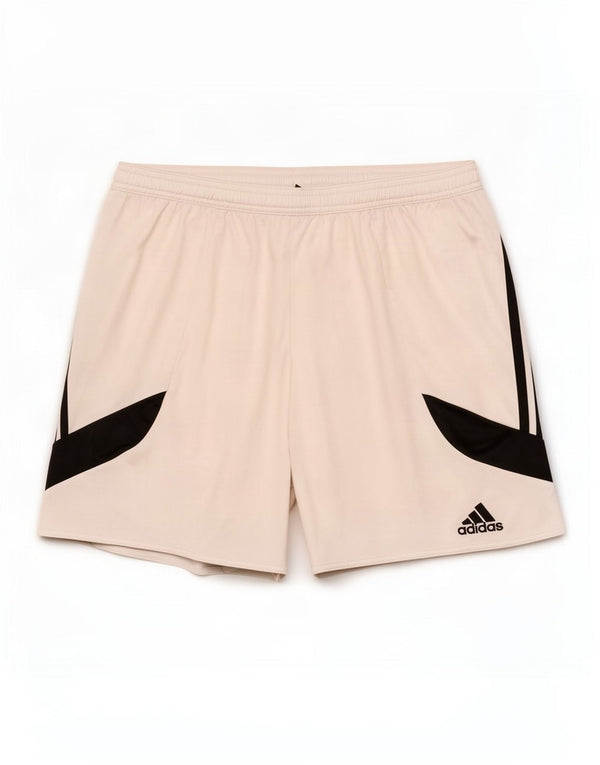 Adidas Short de sport Climalite pour homme, grand, blanc, color block, polyester