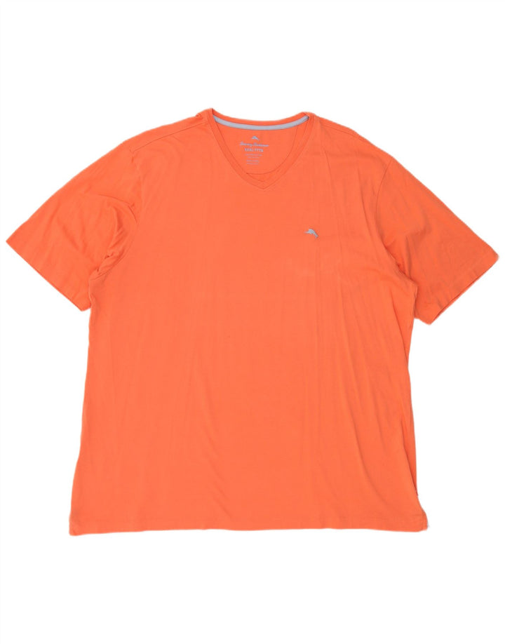 TOMMY BAHAMA T-Shirt Homme Haut 3XL Orange Coton