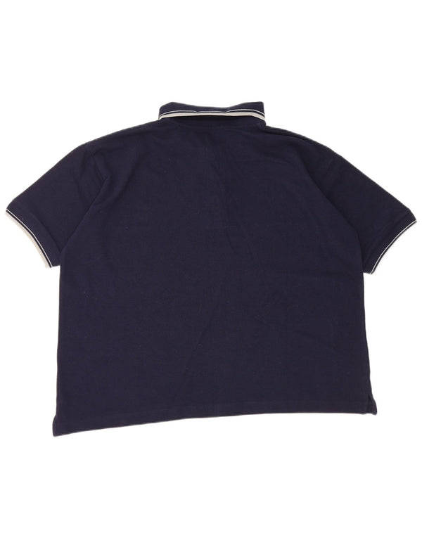 Kappa Polo Homme Petit Bleu Marine Coton