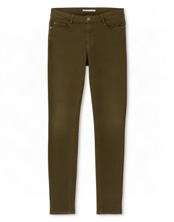 Zara Femme Trafaluc Skinny Jeans EU 40 Medium W30 L32 Kaki Coton