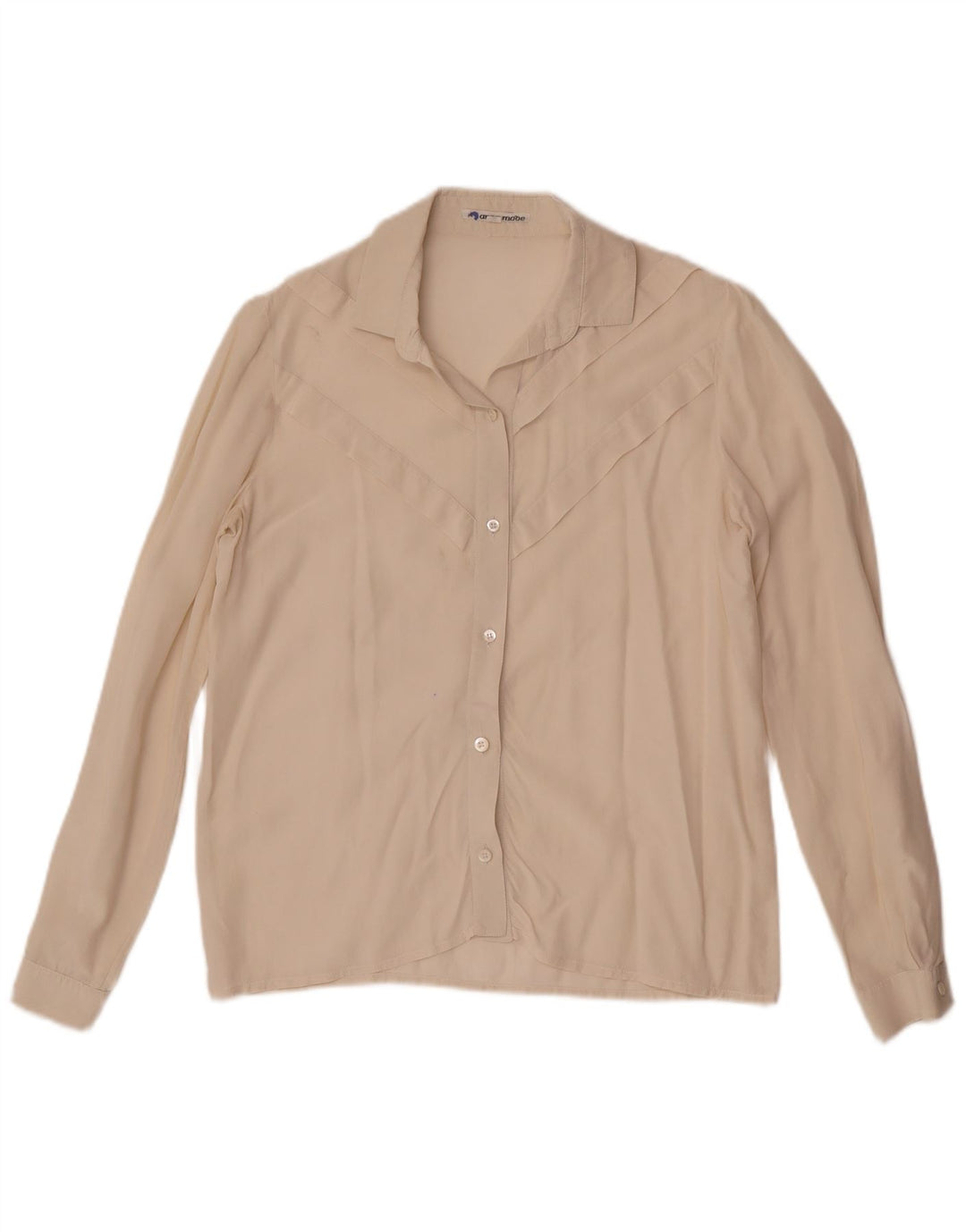 Chemisier chemise femme vintage IT 40 petit blanc cassé