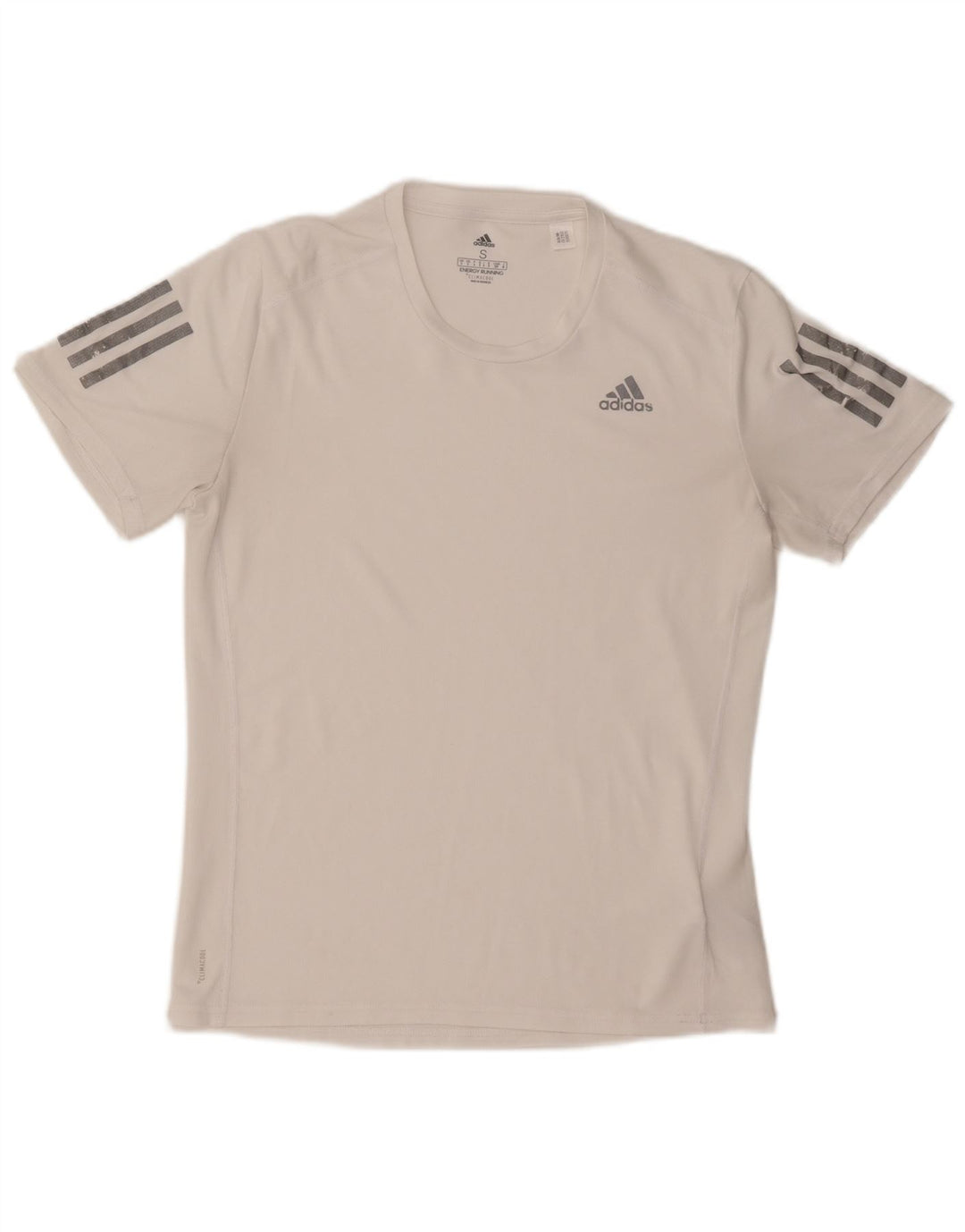 ADIDAS T-Shirt Climacool Homme Petit Blanc Cassé Polyester