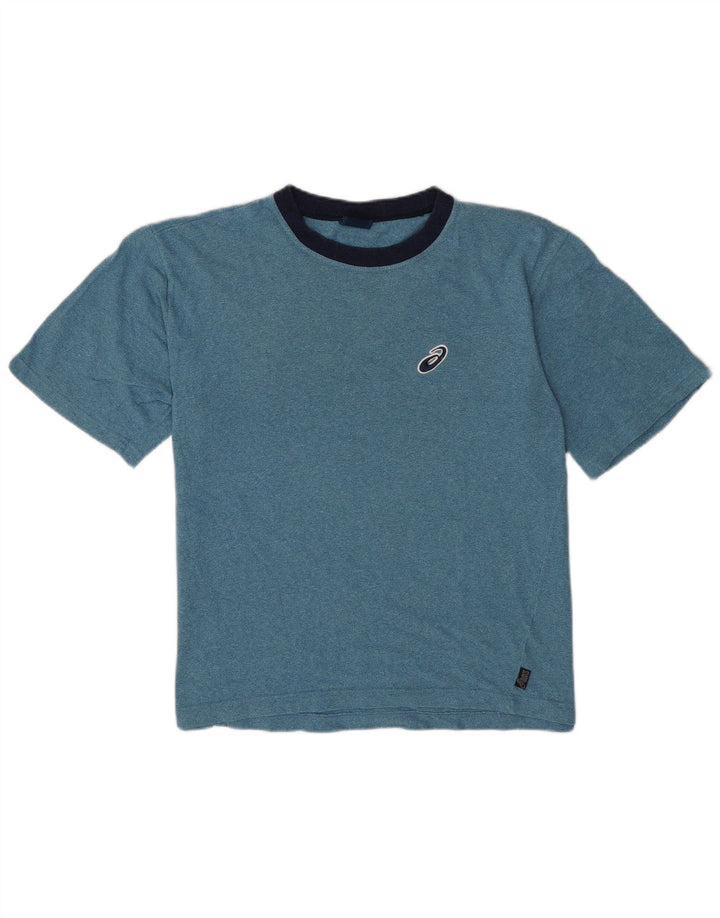 Asics T-Shirt Homme Bleu Moyen Moucheté Coton