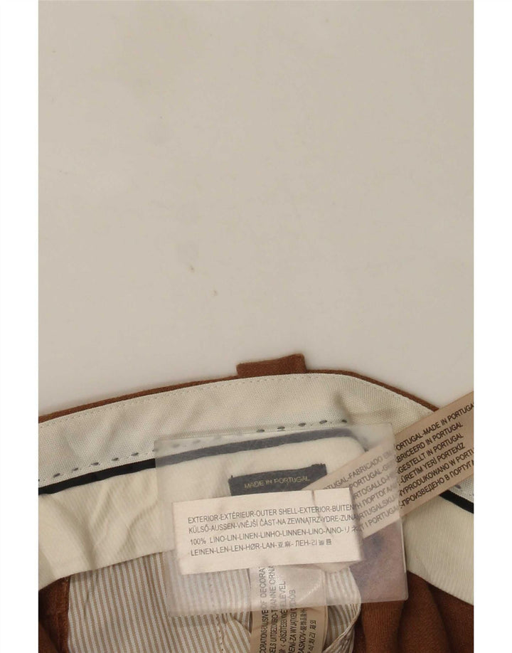 Massimo Dutti Pantalon Chino Regular Femme EU 40 Medium W30 L31 Marron