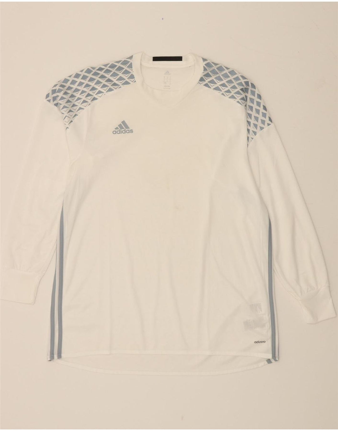 ADIDAS Homme Adizero Graphic Top Manches Longues XL Blanc Polyester