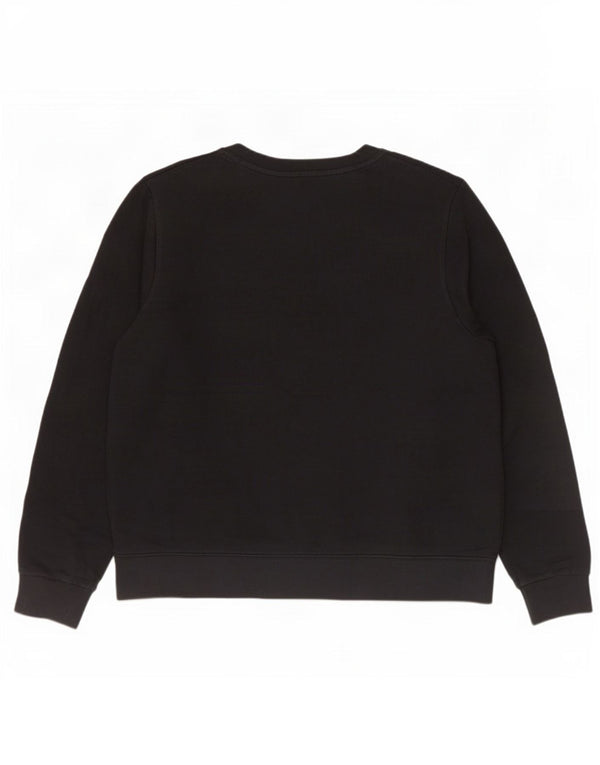Wrangler Sweat-shirt graphique pour femme UK 16 Grand coton noir