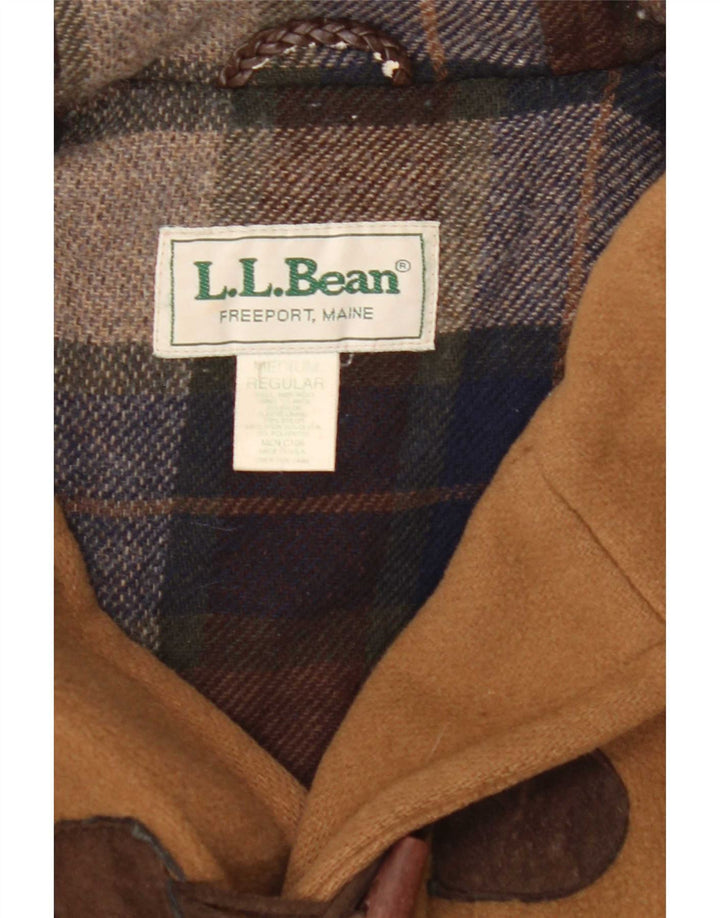 L.L.Bean Duffle Coat à capuche pour homme UK 38 laine beige moyen