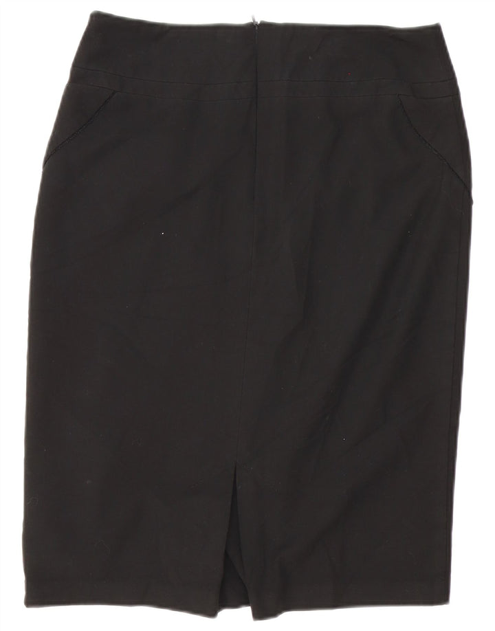 Oasis Jupe droite pour femme UK 12 Medium W32 Noir Polyester