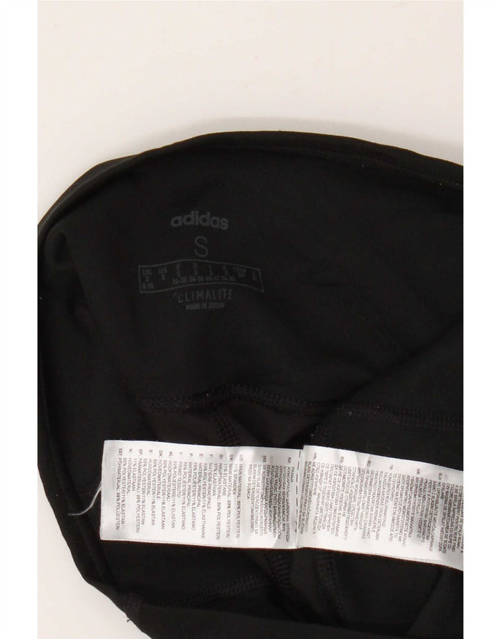 Adidas Climalite Leggings UK 8/10 Petit Noir Polyester