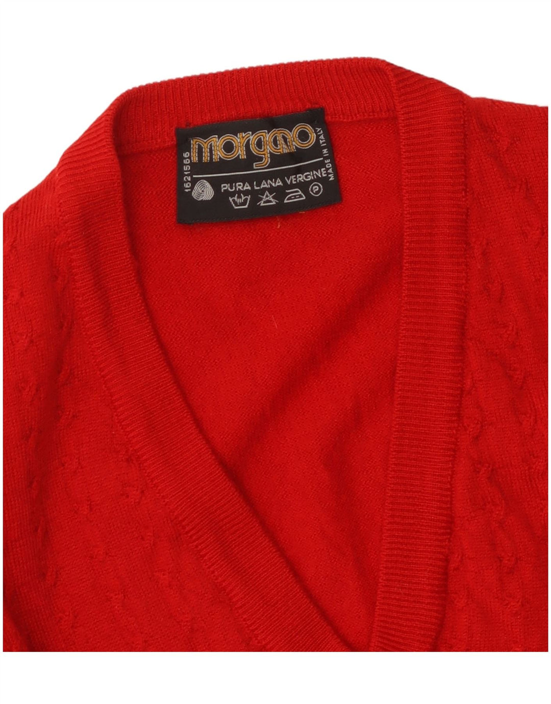 MORGANO Débardeur Homme Petit Rouge Laine