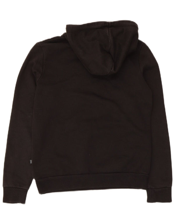Puma Pull à capuche graphique pour femme UK 10 Petit coton noir