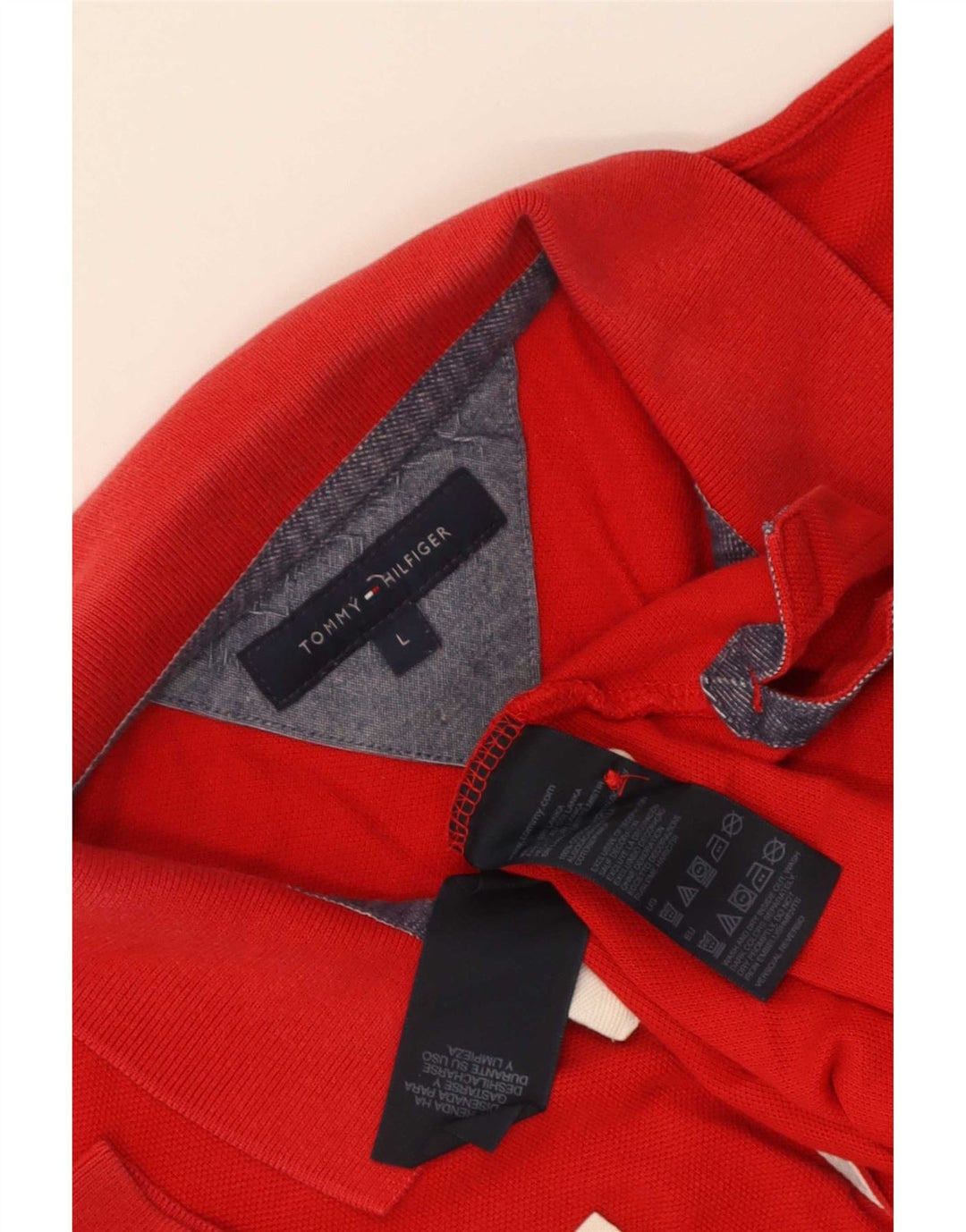 Tommy Hilfiger Polo graphique homme grand rouge coton