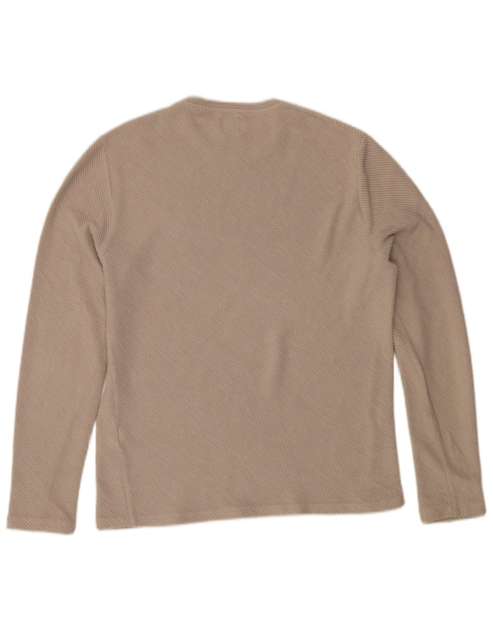 Zara Homme Top Manches Longues Grand Coton Beige