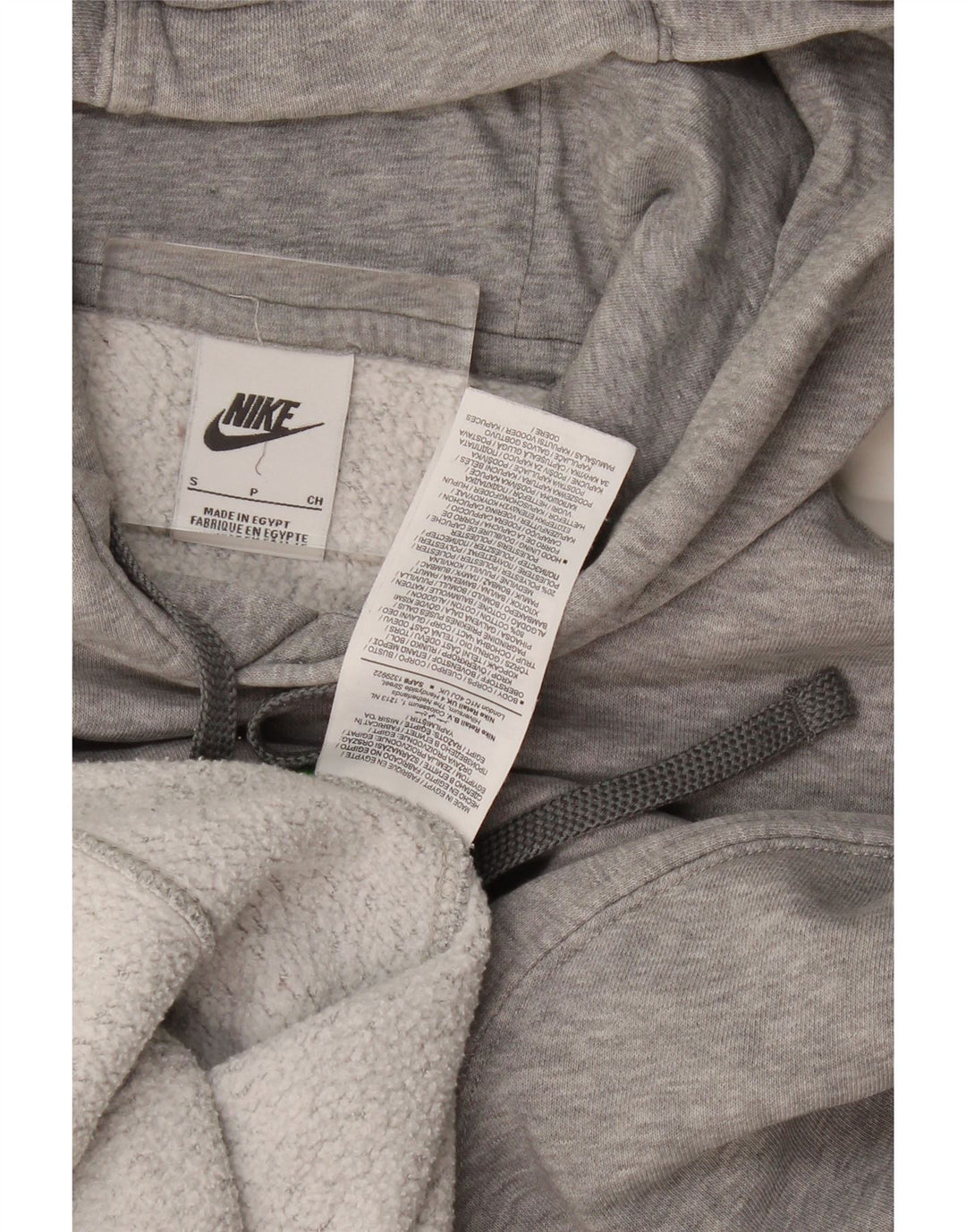 Nike Pull à capuche graphique pour homme Petit coton gris