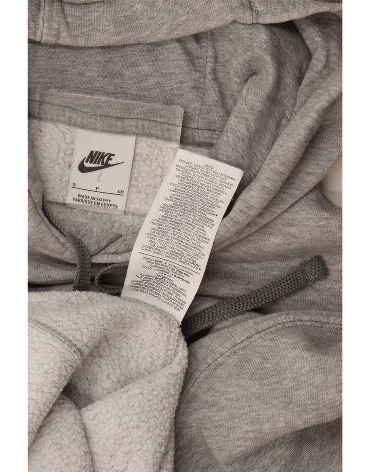Nike Pull à capuche graphique pour homme Petit coton gris