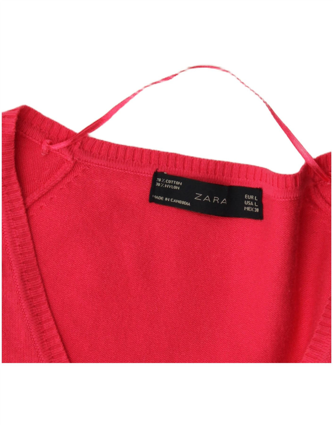 Zara Cardigan Femme Pull UK 14 Large Rose
