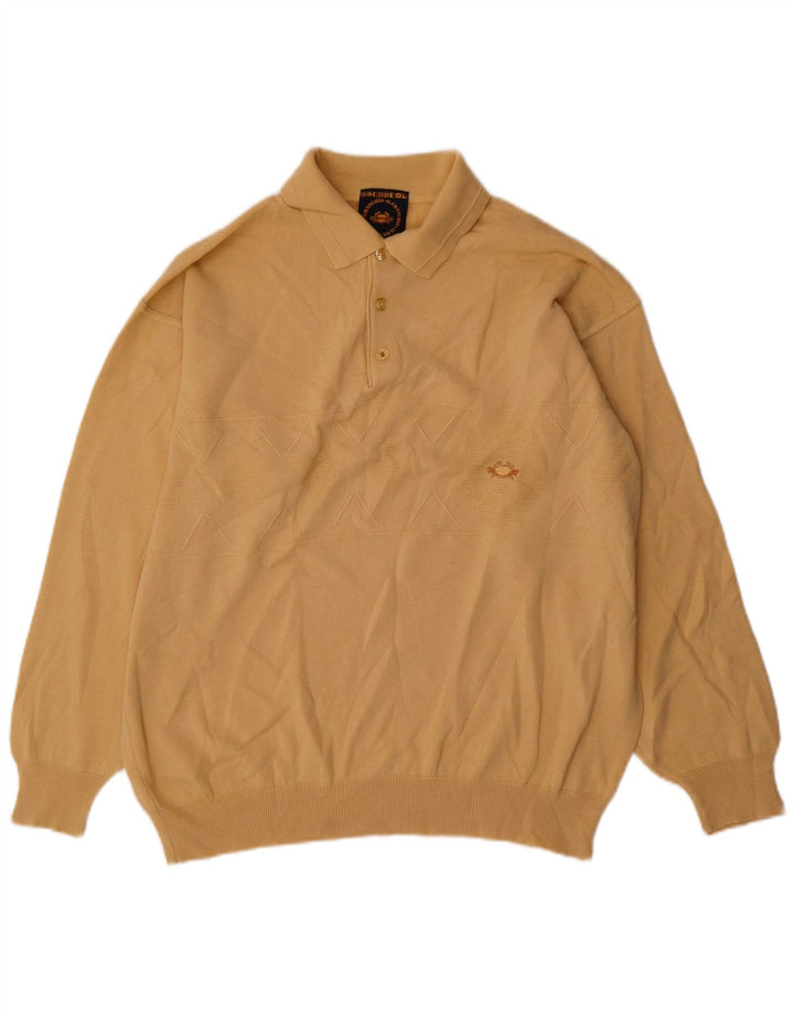 Il Granchio Pull Col Polo Homme Large Beige