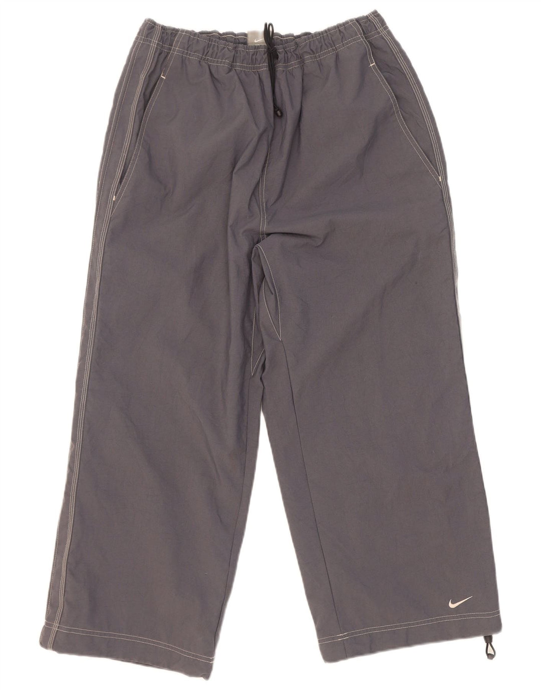 Nike Pantalon de survêtement court XL en nylon gris pour homme