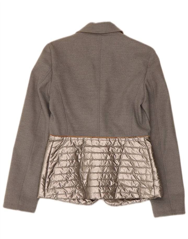 ALVIERO MARTINI Veste Blazer Rembourrée Femme IT 38 XS Gris Colorblock